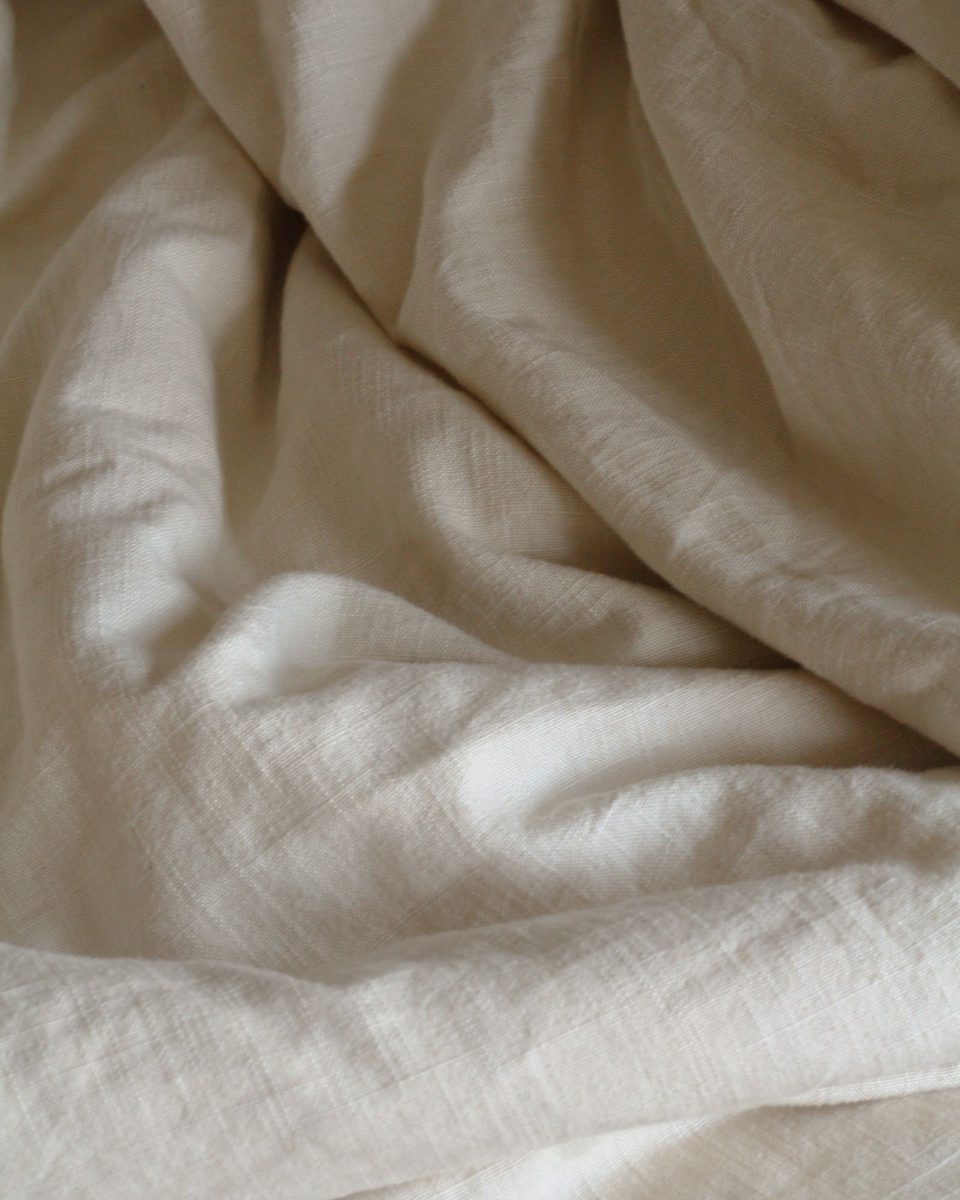 Linen Fitted Sheet, Oat
