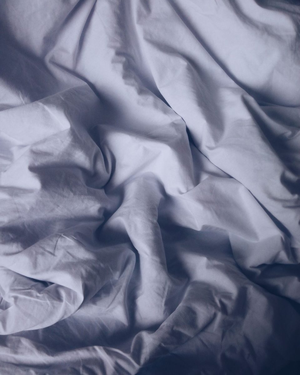 Deep Percale Fitted Sheet, Dusk