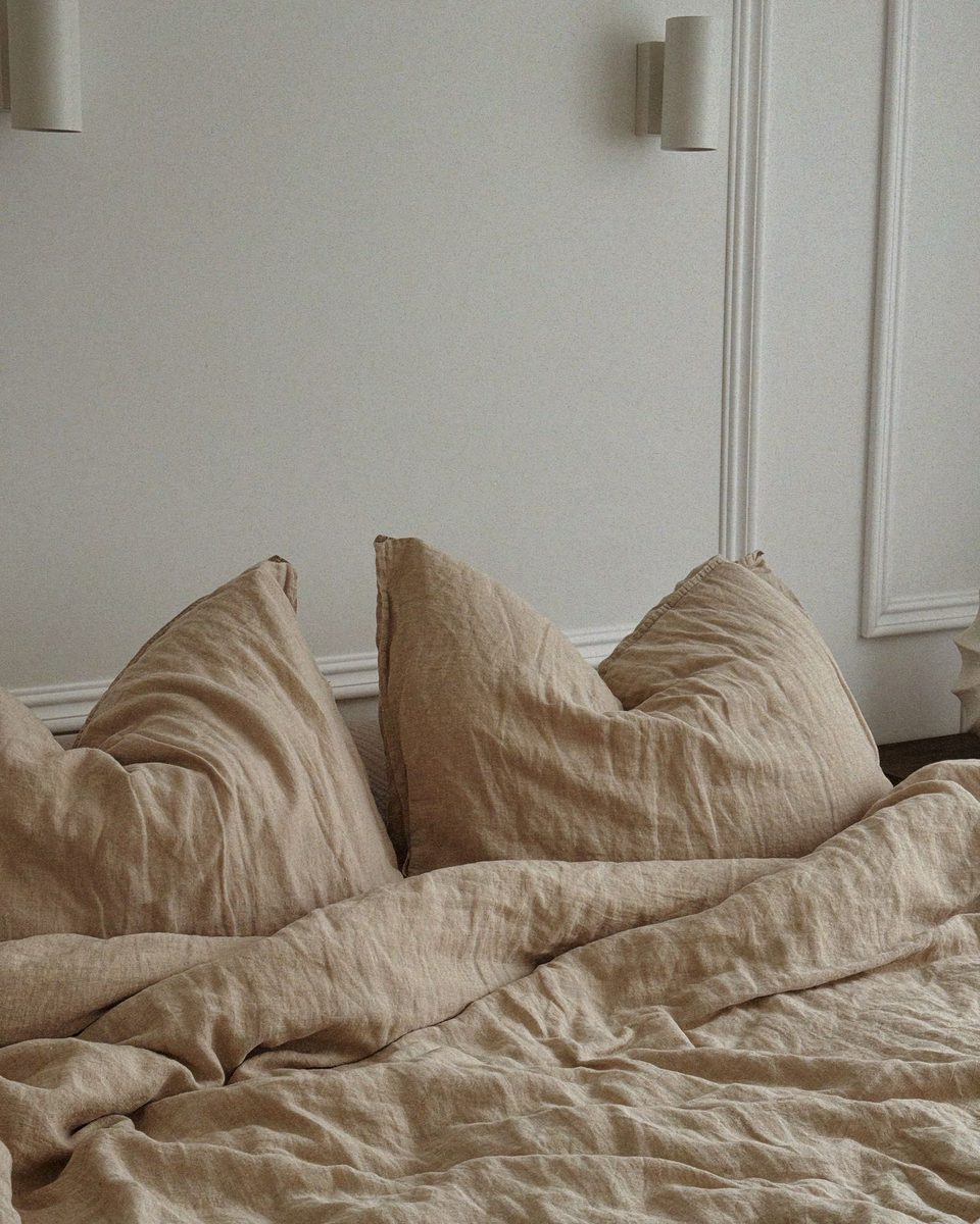 Linen Bedding Set, Natural
